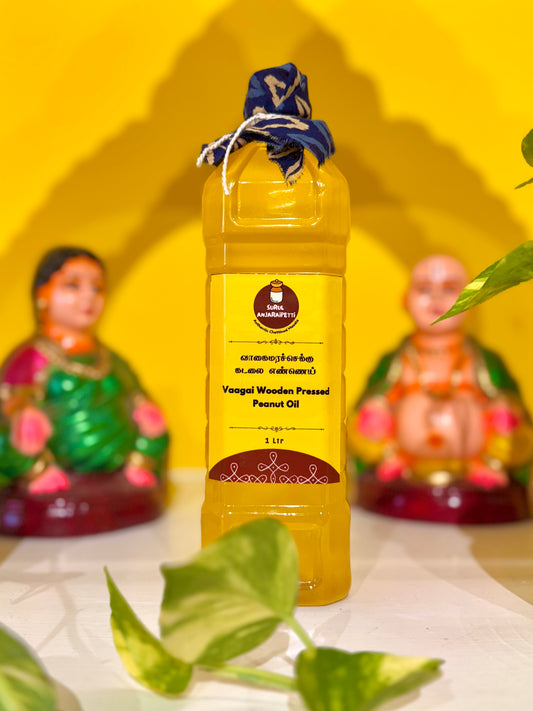 Chettinad Vaagai Wooden Pressed Penaut Oil