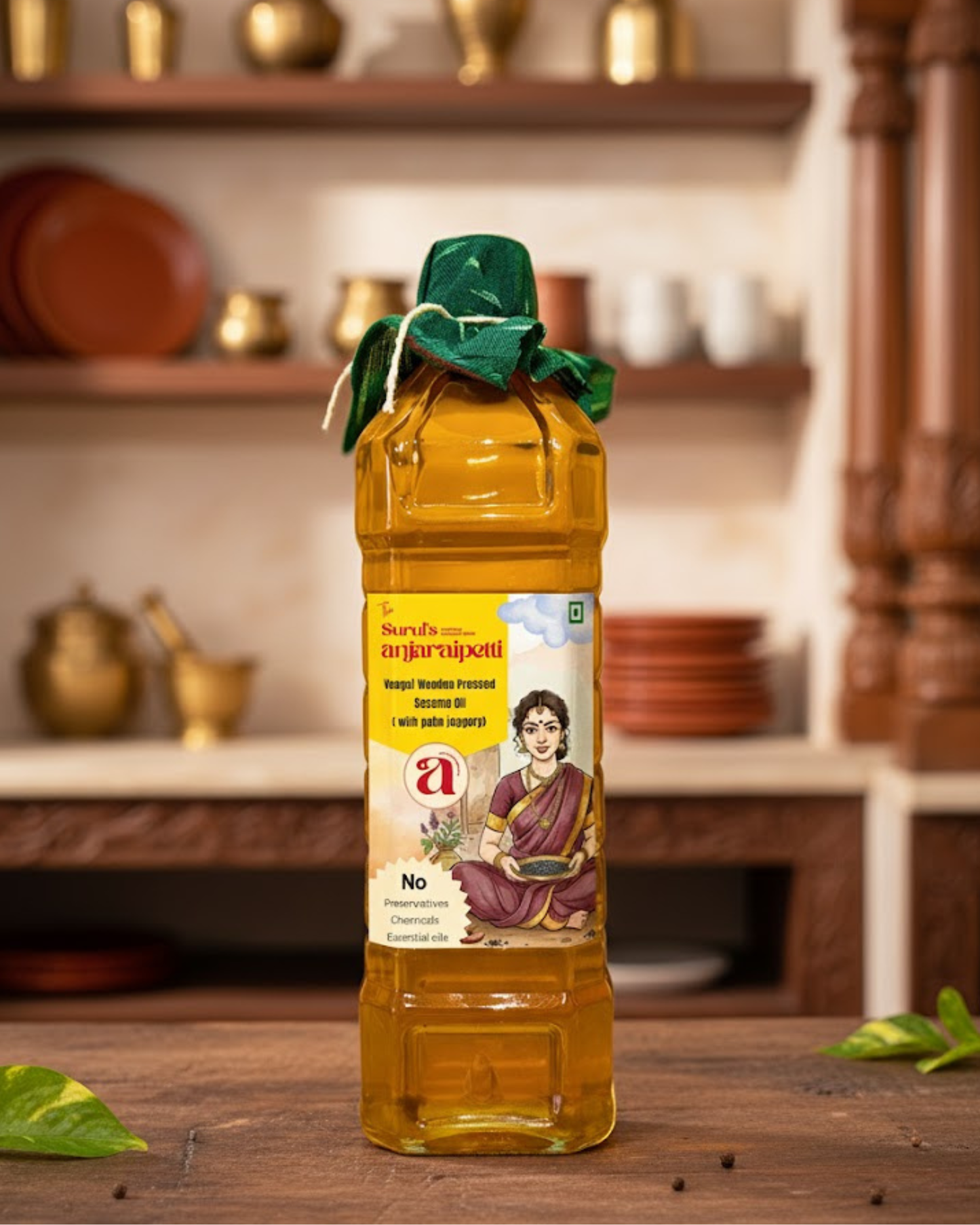 Wooden Pressed Sesame Oil ( Palm Jaggery)